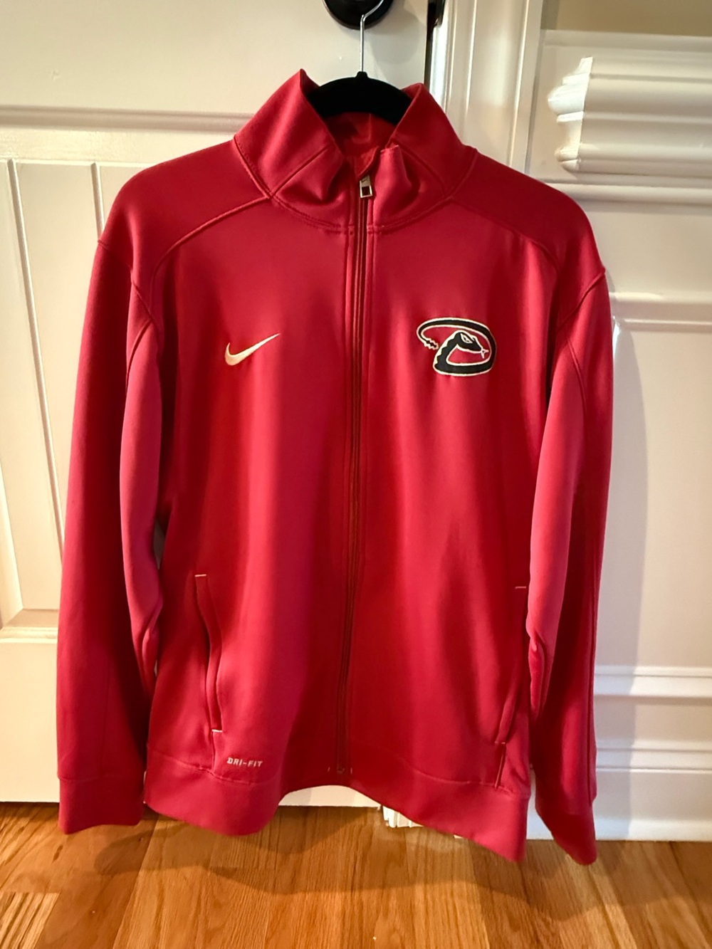 Arizona Diamondbacks Nike Dri-Fit Full Zip Athletic Jacket Red L D’backs
